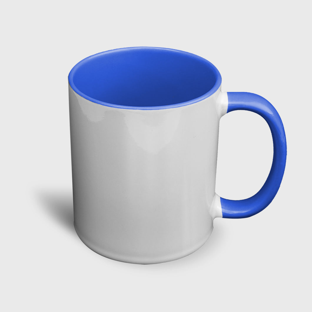 Blue Two Tone Ceramic 11oz Mug