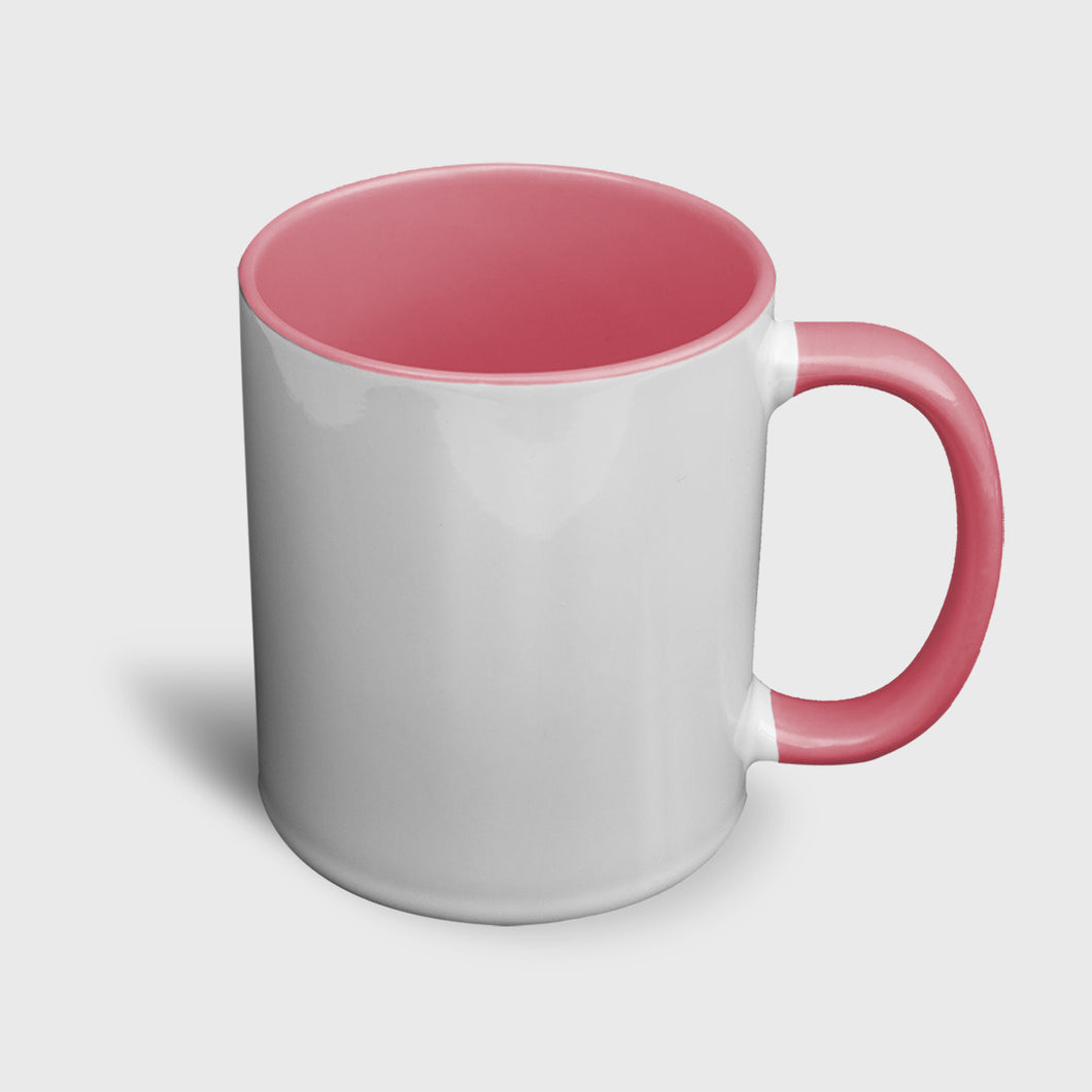 Pink Two Tone Ceramic 11oz Mug