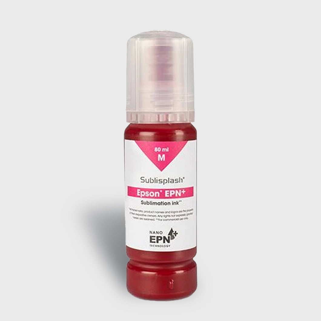 Sublisplash White Label EPN+ Epson EcoTank 80ml Magenta Ink Bottle